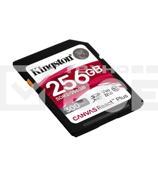 Флеш карта SDXC 256Gb Class10 Kingston SDR2/256Gb Canvas React Plus w/o adapter
