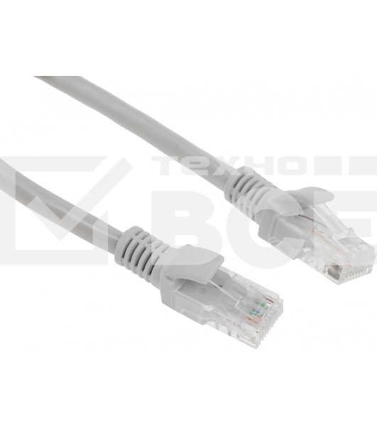 Патч-корд Premier PP6U-0.25M 10000Гбит/с UTP 4 пары cat.6 CCA molded 0.25м серый RJ-45 (m)-RJ-45 (m)