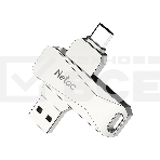 Флеш диск USB Drive Netac U782C NT03U782C-032G-30PN dual USB3.0+TypeC 32GB, retail version, фото7