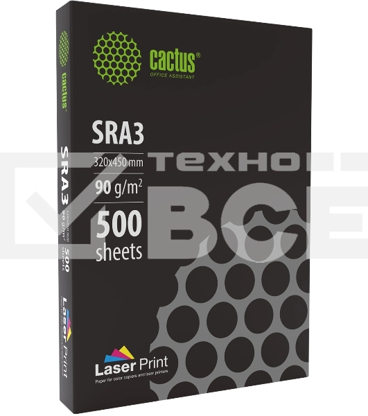 Бумага Cactus CS-LPSRA390500 SRA3/90г/м2/500л./белый для лазерной печати