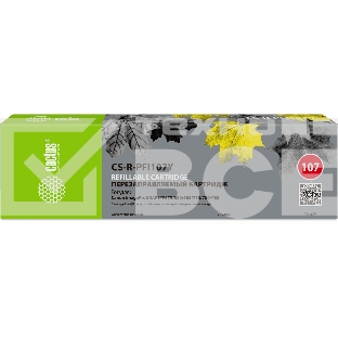 Картридж перезаправляемый струйный Cactus CS-R-PFI107Y желтый для Canon imageProGRAF iPF670/680/685/770/780/785 без чипа