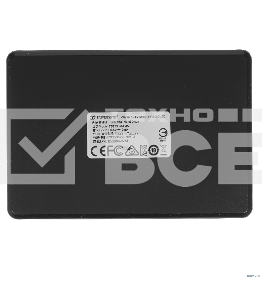 Внешний жесткий диск 2.5' Transcend (TS2TSJ25C3N) 2Tb, USB 3.0, серый, стальной, ультратонкий retail (StoreJet 25)