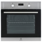 Встраиваемый духовой шкаф Electrolux EOF5H50BX, Электрический духовой шкаф с конвекцией, приготовление на пару, объем 65 л, 8 режимов, очистка каталитическая, 2 стекла в дверце, направляющие проволочные, нержавеющая сталь, фото12