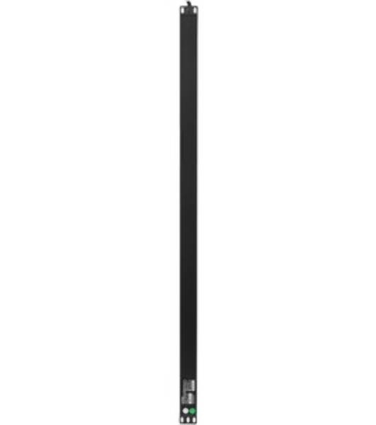 Вертикальный блок розеток с автоматом защиты ExeGate ServerPro PDU-V201 Al-20S-T-1P (19', 1U, Алюминий, 20 Schuko, клеммная колодка, 16A, автомат защиты, черный, RTL)