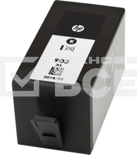 Картридж струйный HP 903XL T6M15AE черный для HP OJP 6960/6970 (825стр.)