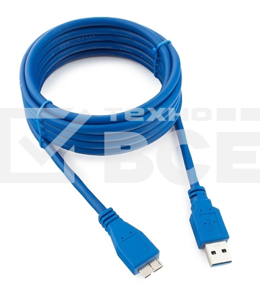 Кабель Gembird PRO CCP-mUSB3-AMBM-10, USB 3.0 кабель для соед. 3м А-microB (9 pin) позол.конт., пакет