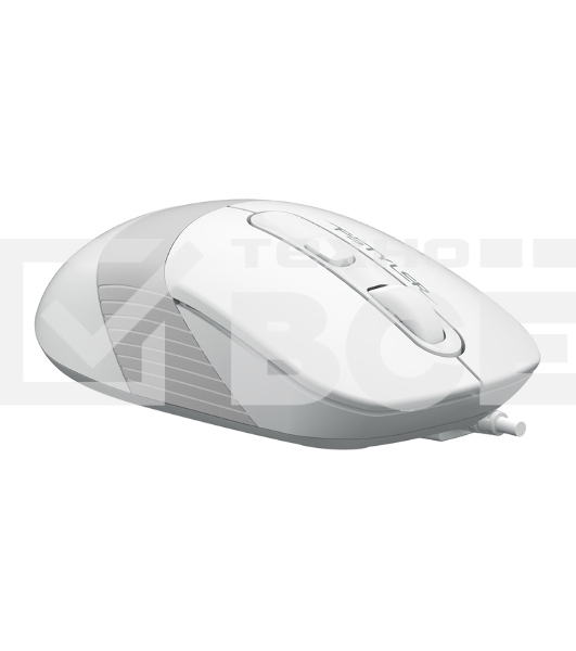 Мышь проводная A4Tech Fstyler FM10 белый/серый, 1600 dpi, USB, кнопки - 4