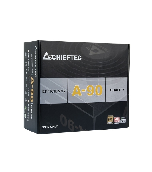 Блок питания Chieftec A-90 GDP-550C (ATX 2.3, 550W, 90 PLUS GOLD, Active PFC, 140мм fan, Cable Management) Retail