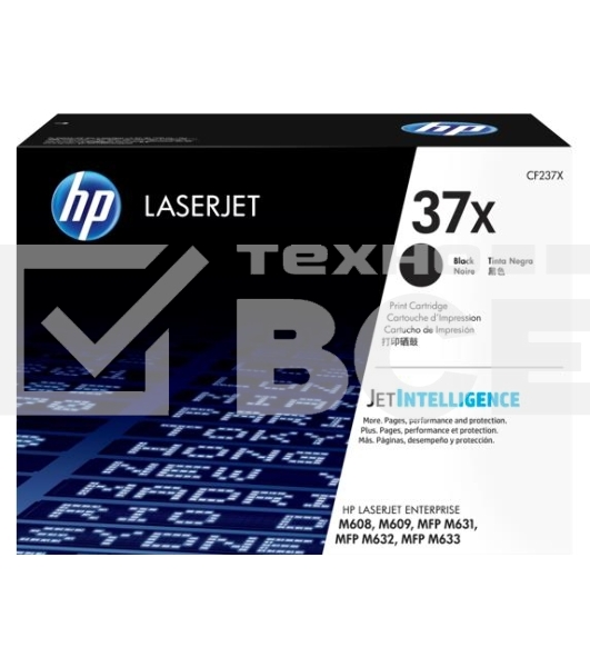 Картридж лазерный HP 37X High Yield Black для HP LaserJet (CF237X) 25000 стр