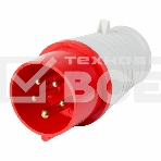Вилка 015 переносная 3Р+РЕ+N 16А 380В IP44 Rexant, фото 1