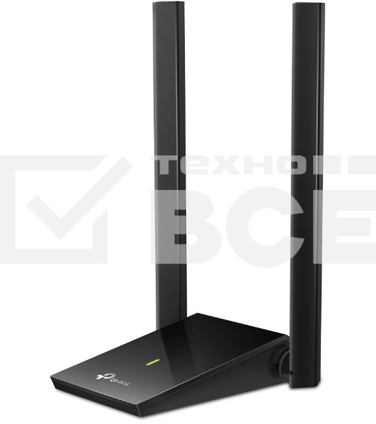 Адаптер TP-Link AC1300Mbps Dual-band High-Gain wireless USB adapter, 867Mbps at 5G and 400Mbps at 2.4G, two high gain antennas, USB 3.0, USB extension cable, support wave 2 MU-MIMO, full compatible with Windows and macOS.
