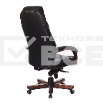 Кресло руководителя Бюрократ T-9923WALNUT/BLACK черный, кожа, крестовина дерево, фото21
