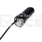 Автозарядка в прикуриватель microUSB (АЗУ) (5 V, 1000 mA) шнур спираль 1.2 м черный Rexant, фото 1