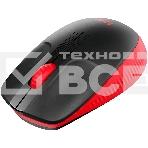 Мышь беспроводная Logitech M190 черный/красный, 1000 dpi, радиоканал, USB, кнопки - 3, фото28