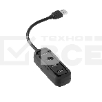 Концентратор Vention VAS-J43-B100 (USB 2.0 на 4 порта Черный - 1м.), фото2
