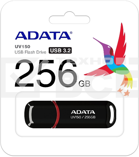 Флеш диск A-Data 256Gb AUV150-256G-RBK USB3.0 черный