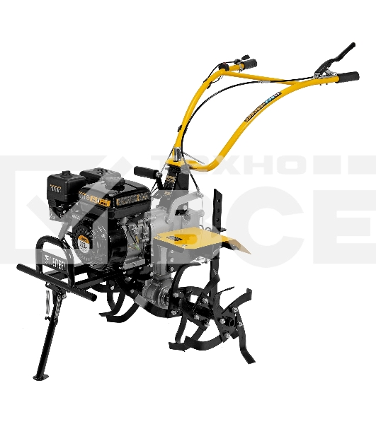 Мотоблок Denzel DPT-370X, 7 л.с., диск.сцеп, шир 90 см, глуб 35 см, фрез 3х4, ВОМ, передачи 3В/1Н