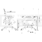 Кресло компьютерное Бюрократ MC-611N TW-01 38-418 черный, сетка/ткань, крестовина пластик, фото7
