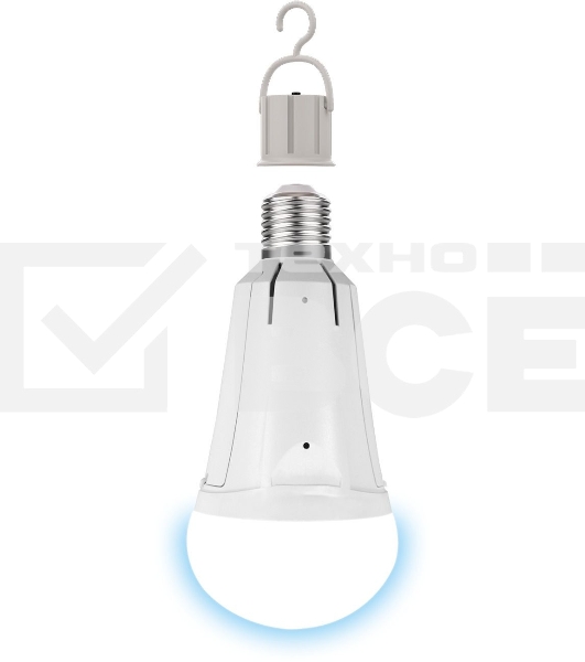 Лампа cветодиодная A80 12W 900lm 4100K Е27 авар. с Li-Ion аккумулятором LED