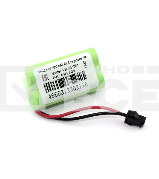 Аккумулятор Ni-Cd 3.6V 1800 mAh AA Row разъем SM