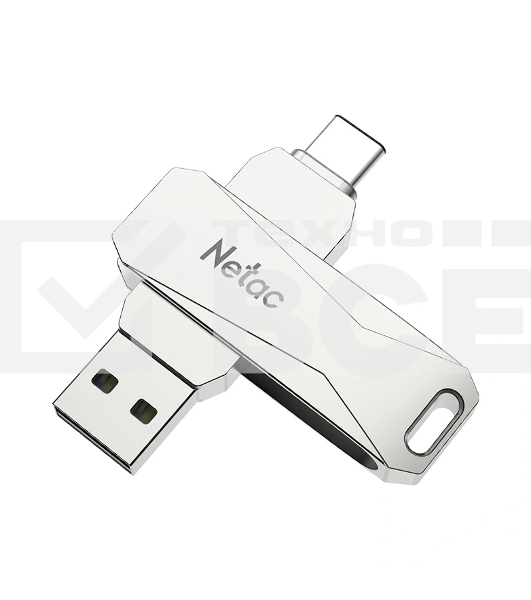 Флеш диск USB Drive Netac U782C NT03U782C-032G-30PN dual USB3.0+TypeC 32GB, retail version