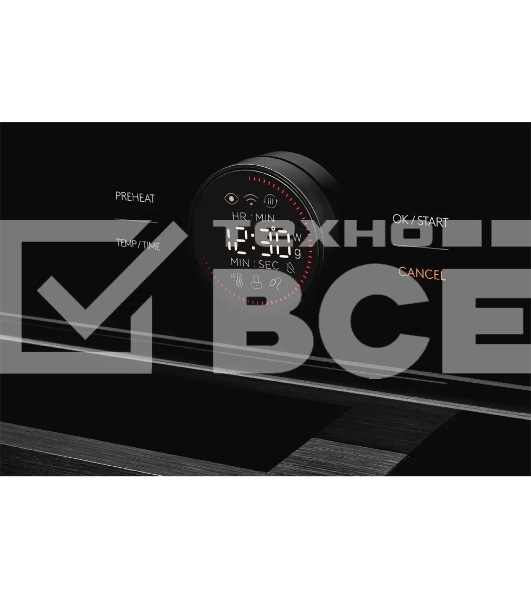 Встраиваемый духовой шкаф Kuppersberg KMW 612 Black с СВЧ, 45 см, 50л, 12 режимов, гидролизная очистка, черный