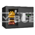 Сейф Deli ET550 250x 350x 250 мм, кодовый электронный/ключевой, чёрный, фото2