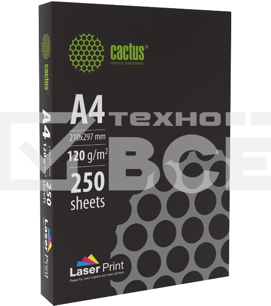 Бумага Cactus CS-LPA4120250 A4/120г/м2/250л./белый для лазерной печати