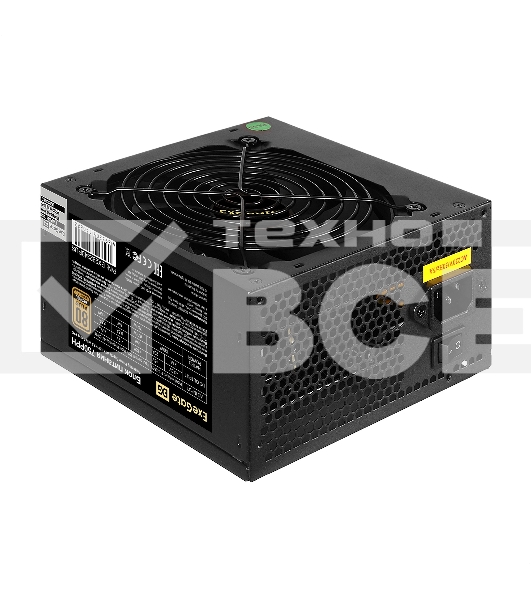 Блок питания 750W ExeGate 80 PLUS Bronze 750PPH-S (ATX, APFC, SC, КПД 85% (80 PLUS Bronze), 12cm fan, 24pin, 2x(4+4)pin, 4xPCI-E, 8xSATA, 4xIDE, кабель 220V 1,8м с защитой от выдергивания, black, Color Box)