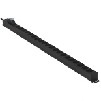 Вертикальный блок розеток с автоматом защиты ExeGate ServerPro PDU-V201 Al-20S-T-1P (19', 1U, Алюминий, 20 Schuko, клеммная колодка, 16A, автомат защиты, черный, RTL), фото9