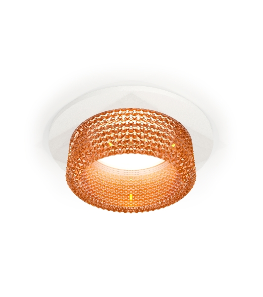 Комплект встраиваемого светильника Ambrella light XC6512044 SWH/CF белый песок/кофе MR16 GU5.3 (C6512, N6154)