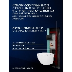 Комплект BAU 6 в 1: инсталляция BAU PRO, унитаз подвесной торнадо Bau Dream Hurricane-3, сиденье дюропласт микролифт, клавиша BAU Hotel, черный матовый, фото13