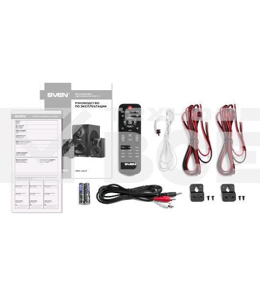 Акустическая система SVEN AC MS-2055, черный (55Вт, FM-тюнер, USB/SD, дисплей, ПДУ, Bluetooth)