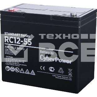 Батарея SS CyberPower Standart series RC 12-55 / 12V 55 Ah