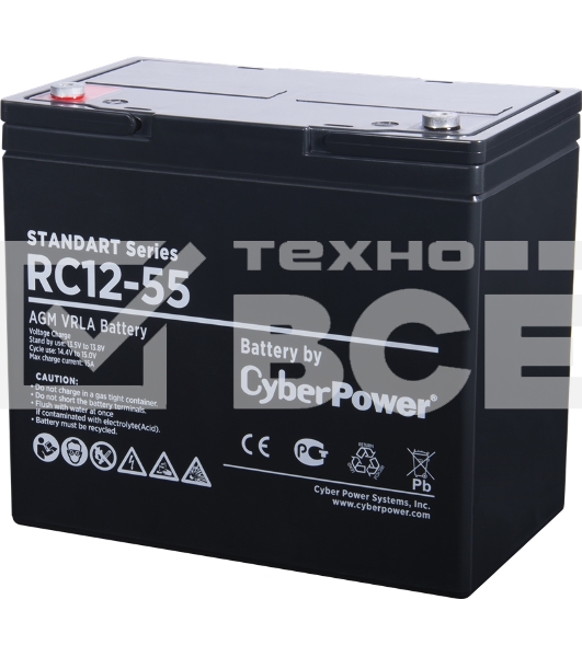 Батарея SS CyberPower Standart series RC 12-55 / 12V 55 Ah