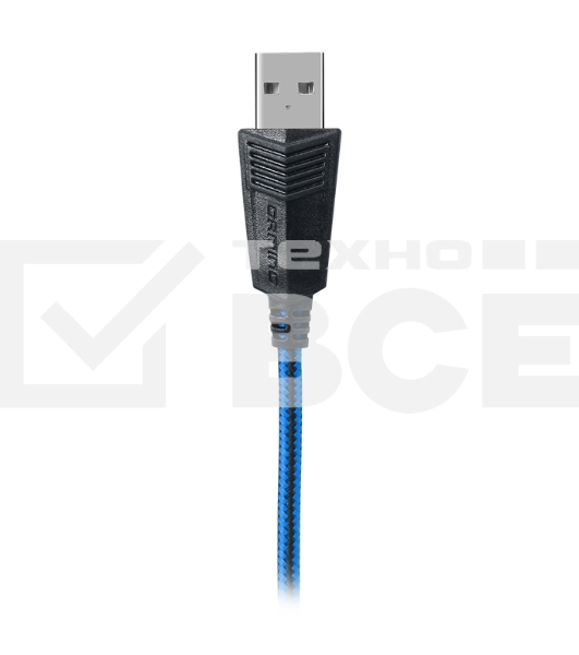 Гарнитура SVEN AP-U980MV, черный-синий (USB, LED, 7.1, 2.2m)