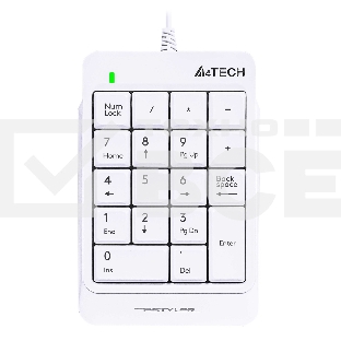 Числовой блок A4Tech Fstyler FK13P проводной, USB, белый