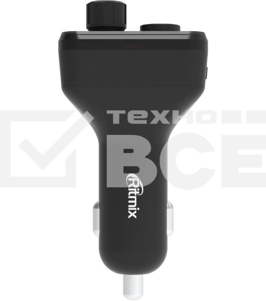 Автомобильный FM-модулятор Ritmix FMT-B100 черный BT USB (80000554)