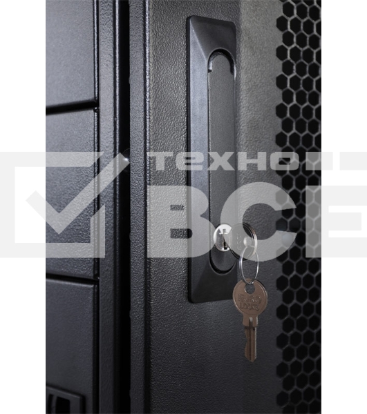 Шкаф серверный ЦМО ШТК-СП-42.8.12-48АА-9005 42U 800x1200мм пер.дв.перфор. задн.дв.перфор.2-хст. 2 бок.пан. 1350кг черный
