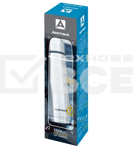 Термос Арктика 101-750P, бытовой, вакуумный