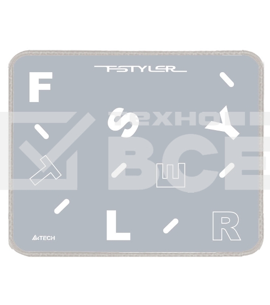 Коврик для мыши A4Tech FStyler FP25 серый/белый 250x200x2мм