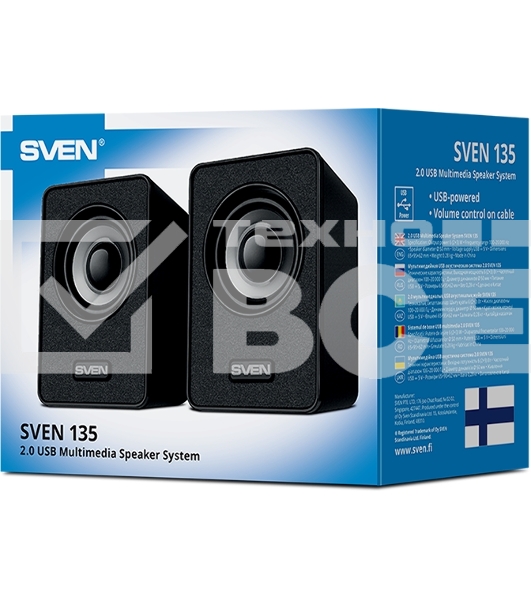Акустическая система SVEN 135, черный (6 Вт, питание USB)