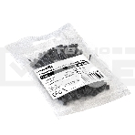 Стяжка (хомут) нейлоновая ExeGate EX293126RUS CV66-80x2.5B (нейлон 6.6, 80x2.5 мм, неоткрывающаяся, halogen free, -40°C - +85°C, черная, 100 шт), фото 1