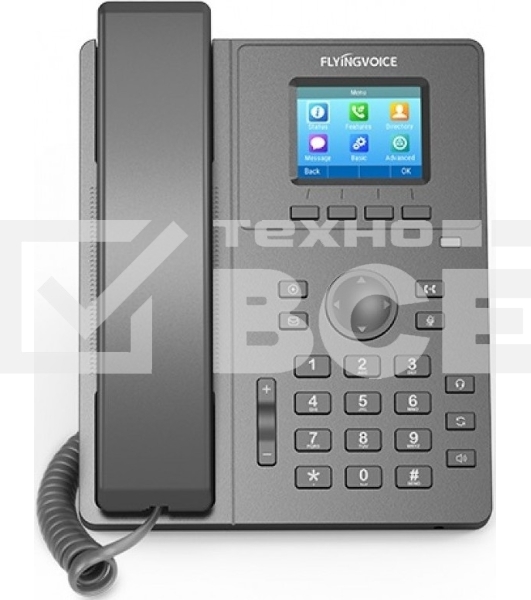 Телефон IP Flyingvoice P11G серый (упак.:1шт)
