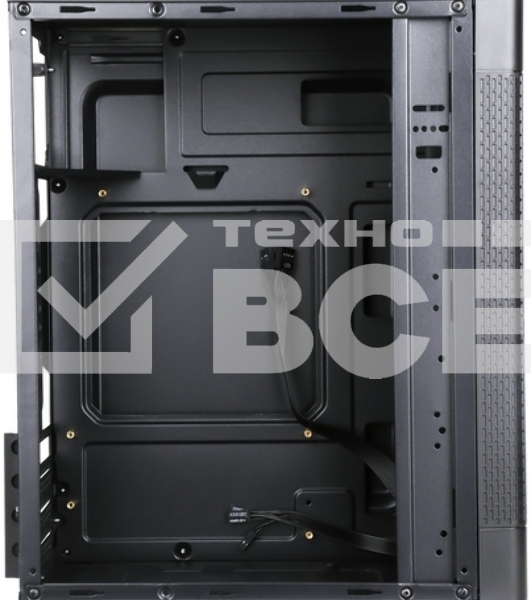 Компьютерный корпус Accord Q03B черный без БП mATX 2xUSB3.0 audio