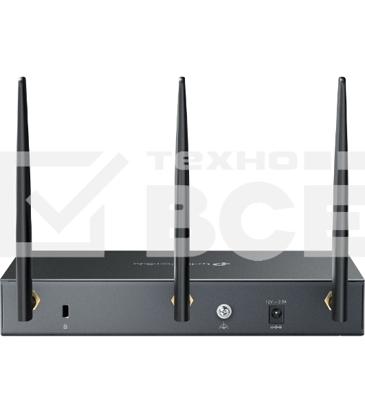 VPN-маршрутизатор TP-Link ER706W Omada с гигабитными портами и поддержкой Wi-Fi AX3000, 1 гиг. SFP WAN/LAN, 1 гиг. RJ45 WAN, 4 гиг. RJ45 WAN/LAN, USB 3.0, до 574 М/с на 2,4 ГГц + до 2402 М/с
