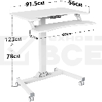 Стол для ноутбука Cactus VM-FDE103 столешница МДФ белый 91.5x56x123см (CS-FDE103WWT), фото10