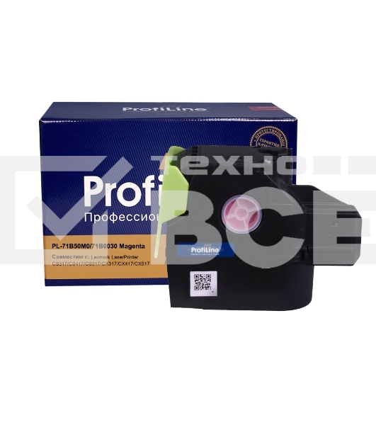 Картридж лазерный PL-71B50M0/71B0030 для принтеров Lexmark LaserPrinter CS317/CS417/CS517/CX317/CX417/CX517 Magenta 2300 копий ProfiLine