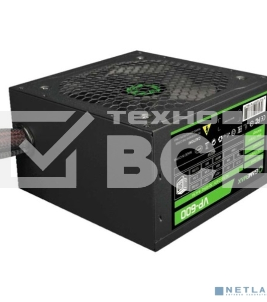 Блок питания GameMax VP-600-RGb, 600Вт, 80 PLUS Bronze, 120мм, черный