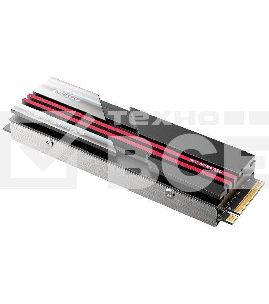Накопитель SSD Netac NV7000-T, 4Tb, M.2 2280, PCIe 4.0 x4, NVMe, R/W 7300/6700, с радиатором